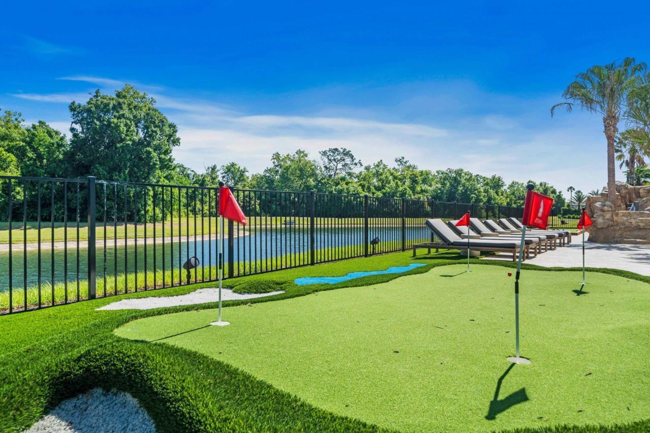 Orlando villas with sports courts interior or amenity in a luxury property
