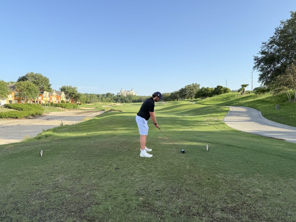 me playing golf