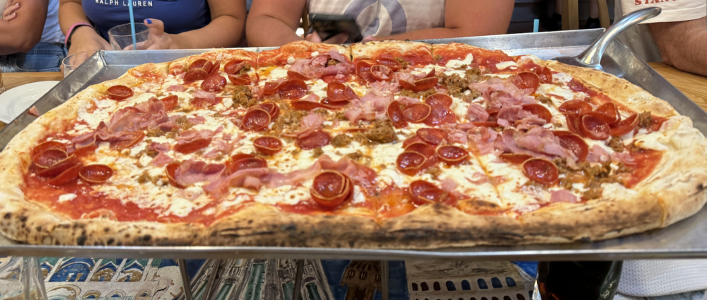 Pizza at via Napoli at Disneys Epcot